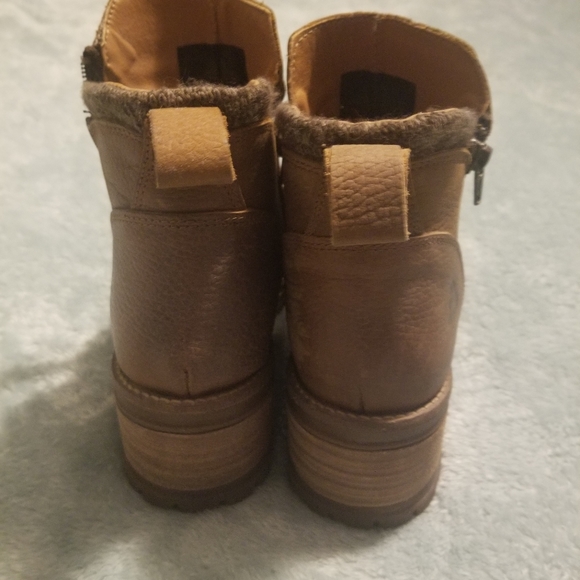 Bull Boxer brown leather wedge booties - Picture 4 of 8